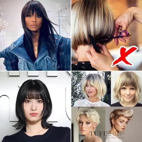 2024 short hairstyles with bangs