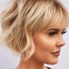 Short hairstyles 2021 with bangs