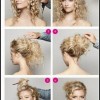 Curly updos for long hair