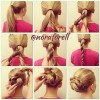 Everyday updos for long hair
