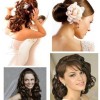 Hairstyles for a bride on her wedding day