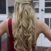 Long hair curls for prom