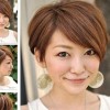 Short hairstyle 2018 for round face