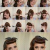 Easy 1950s hairstyles for long hair