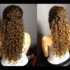 Easy half up half down hairstyles for curly hair