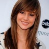 Haircut style for long hair with bangs