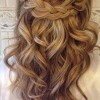 Half up and down hairstyles for a wedding