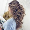 Long curly half up hairstyles