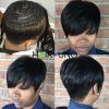 Short haircuts with weave added