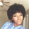 Short natural curly weave