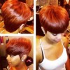 Short weave hairstyles with color
