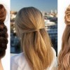Simple and unique hairstyle