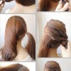 Simple hairstyle in home