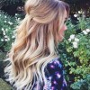 Soft half up and half down hairstyles