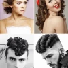50s hairstyles for curly hair