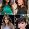 Celebrities with layered hair
