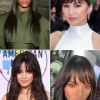Celebrity hair bangs