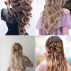 Cute half up half down hairstyles for prom