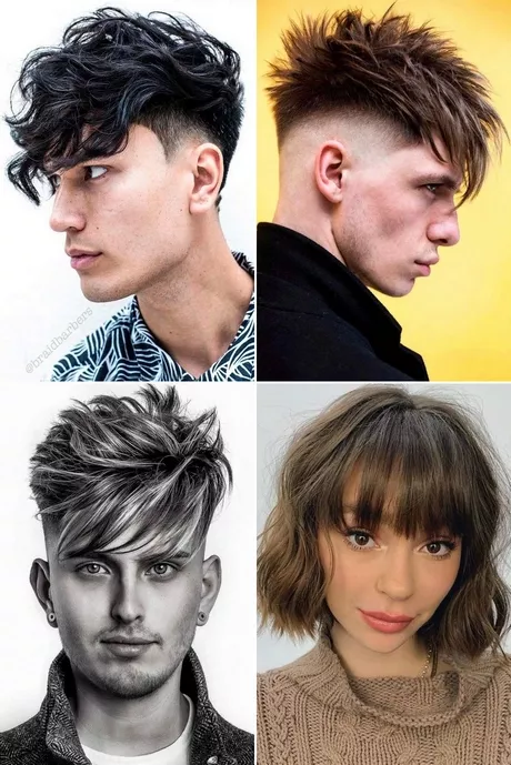 Different hairstyles with bangs