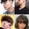 Fringe cut hairstyle