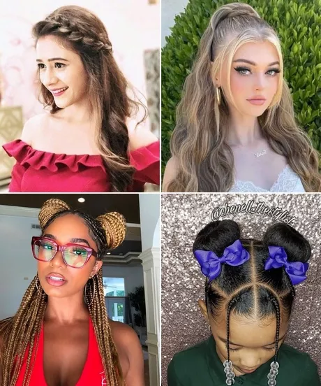 Girls simple hair style