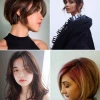 Hairstyles for short hair and bangs