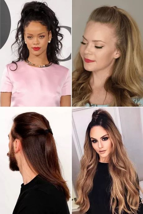 Half ponytail styles
