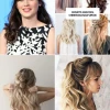 Half updo with bangs