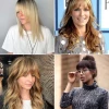 Layered hairstyles with fringe