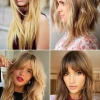 Long hair with fringe and layers