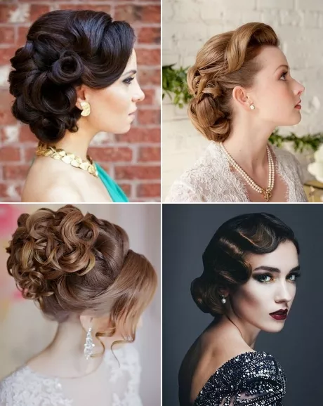 Old hollywood glamour hair updo