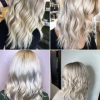 Platinum blonde highlights on blonde hair