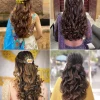 Reception hairstyle for long hair