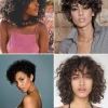 Short curly hair models