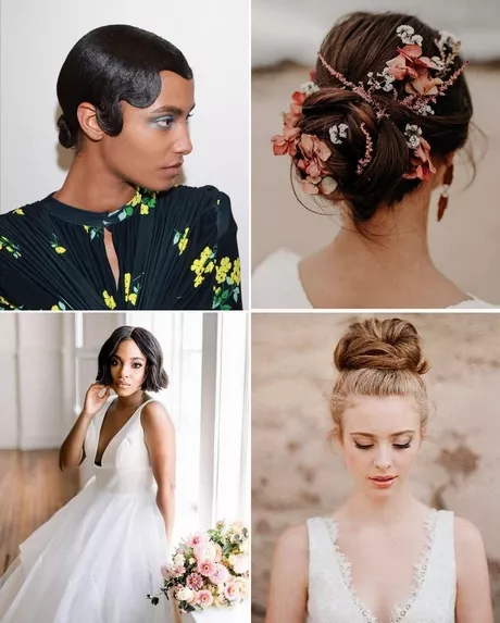 Simple wedding hairstyles for short hair