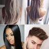 Straight down hairstyles