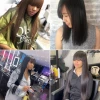 Straight hair with bangs weave