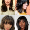 Thick hairstyles with bangs