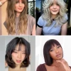 Trendy hairstyles with bangs