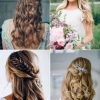 Wedding hairstyles half up and half down