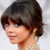 Up hairstyles with bangs