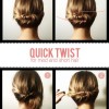 Easy bun hairstyles for short hair
