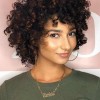 Short haircuts with bangs for curly hair