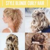 Ways to style curly hair