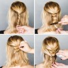 Easy straight hair updos
