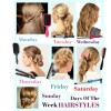Hairstyles for each day of the week