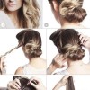 Straight updos for long hair