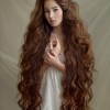 Ways to style long thick hair