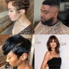 Black short cut hairstyles 2023