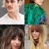 Long hairstyles with bangs 2023